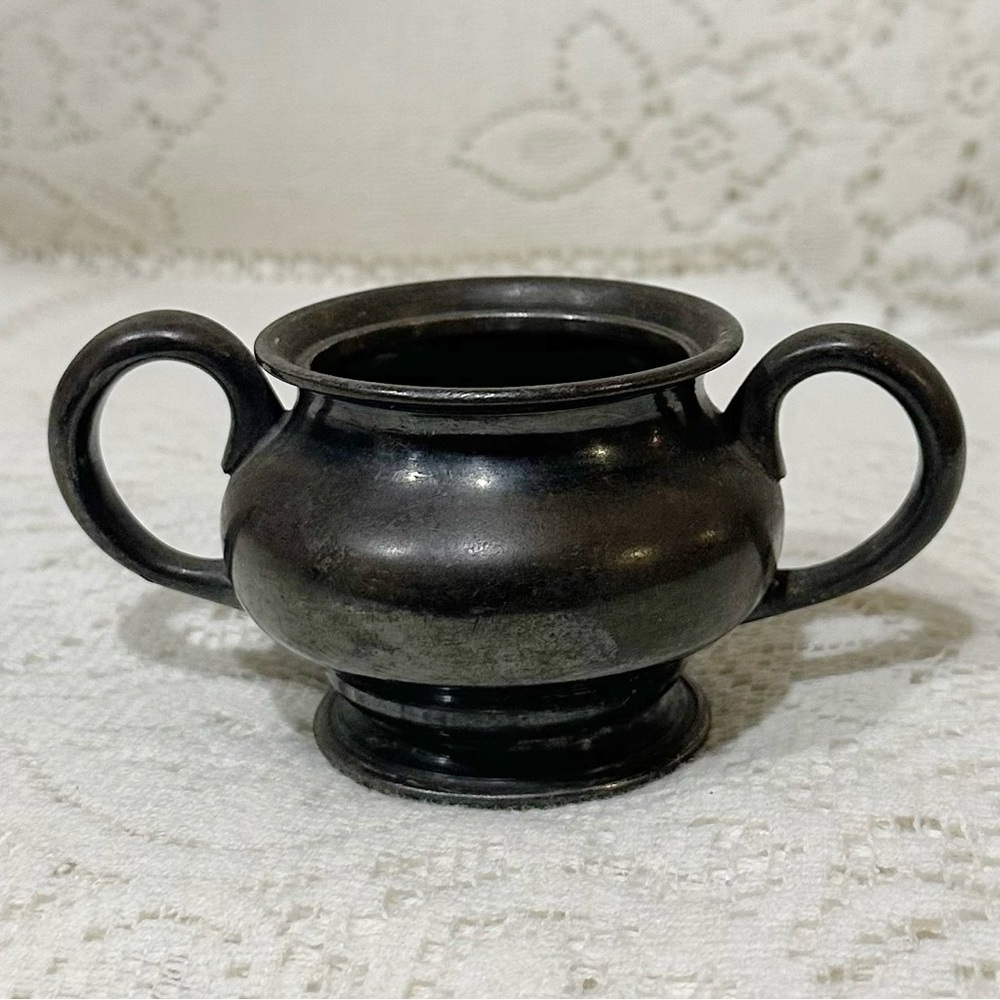 Antique Late 1800s Forbes Silver Company Quadruple Plated Silver Sugar Bowl 4oz